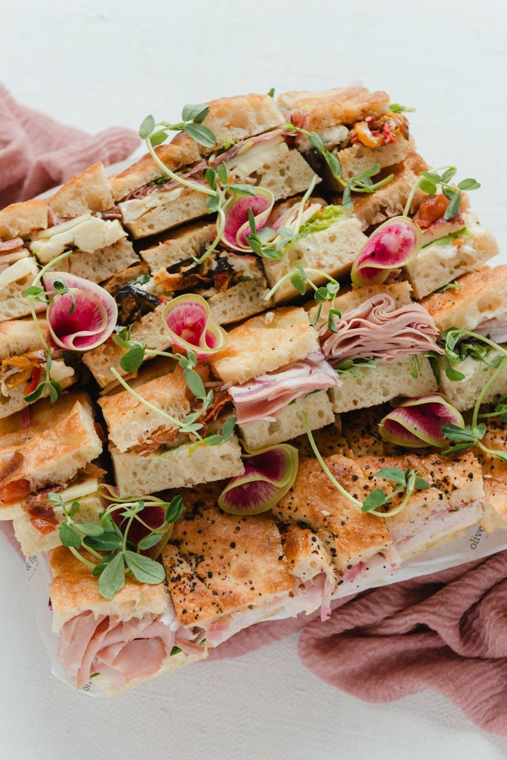 Assorted Focaccia Sandwich Platter - Olive & Fig