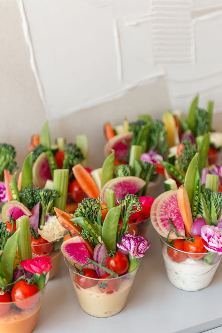 Crudités or Vegetable Cups - Olive & Fig