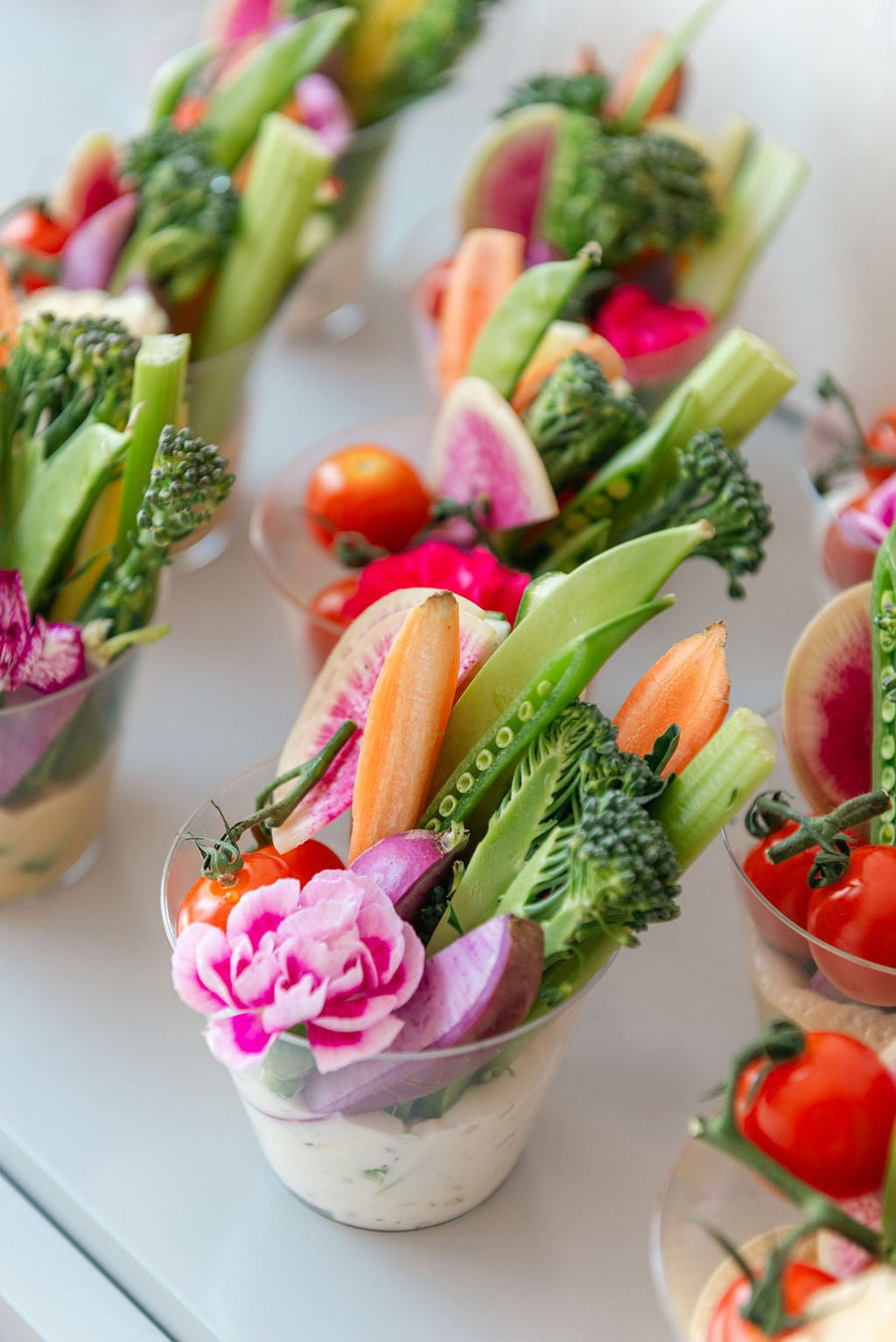 Crudités or Vegetable Cups - Olive & Fig