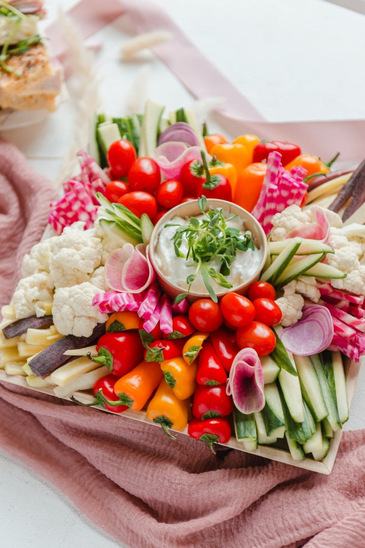 Crudités or Vegetable Platter (Medium: Serves 10 - 12) - Olive & Fig