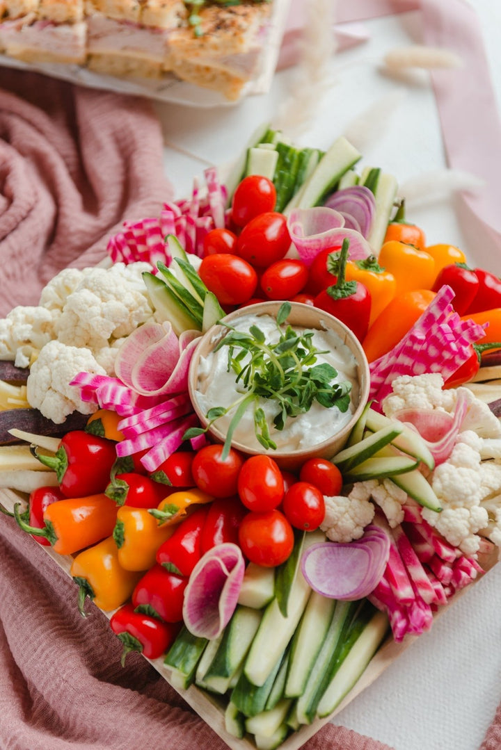 Crudités or Vegetable Platter (Medium: Serves 10 - 12) - Olive & Fig