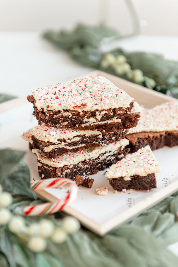 Festive Peppermint Brownie - Olive & Fig