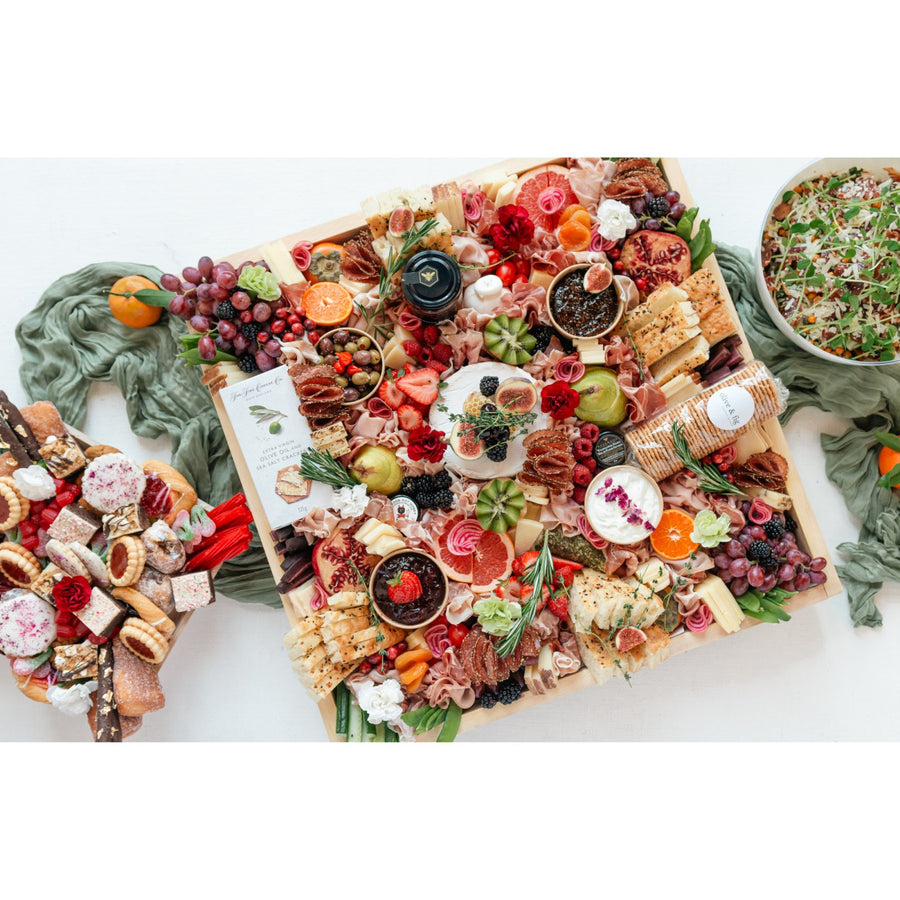 Holiday Charcuterie Board Bundle (Serves: 20 - 30) - Olive & Fig