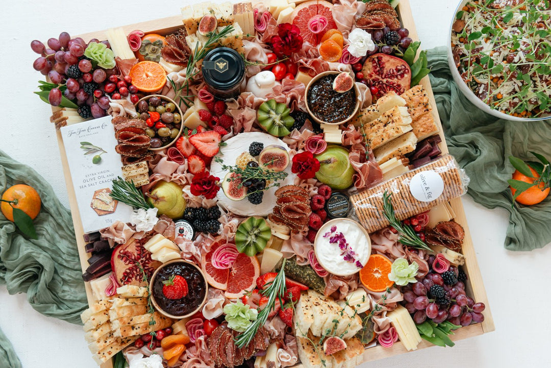 Holiday Honey & Brie Charcuterie Board - Olive & Fig