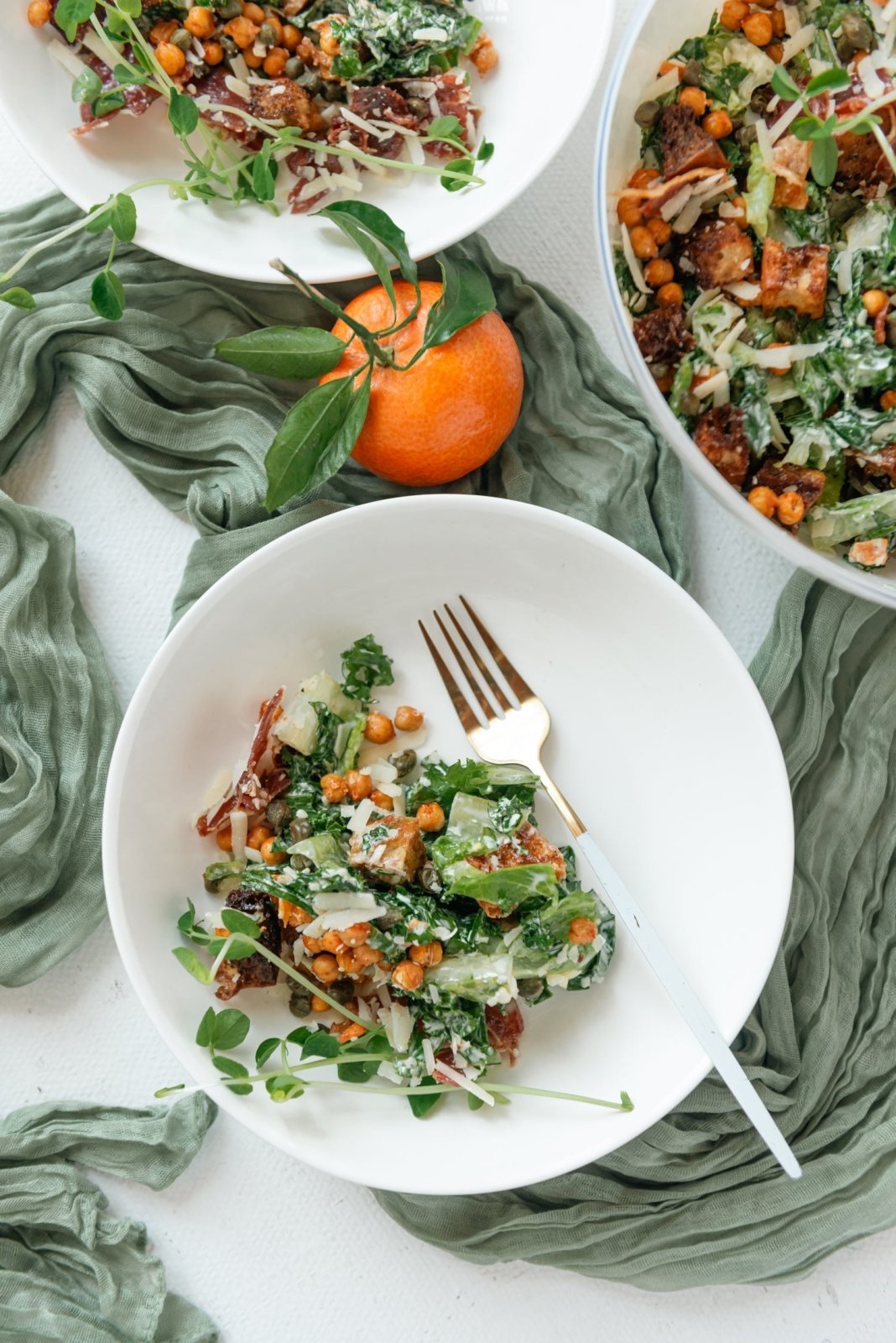 Kale Caesar Salad - Olive & Fig