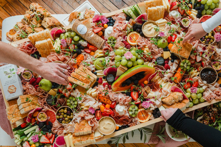 Party Time Charcuterie Board (Serves 40 - 60) - Olive & Fig