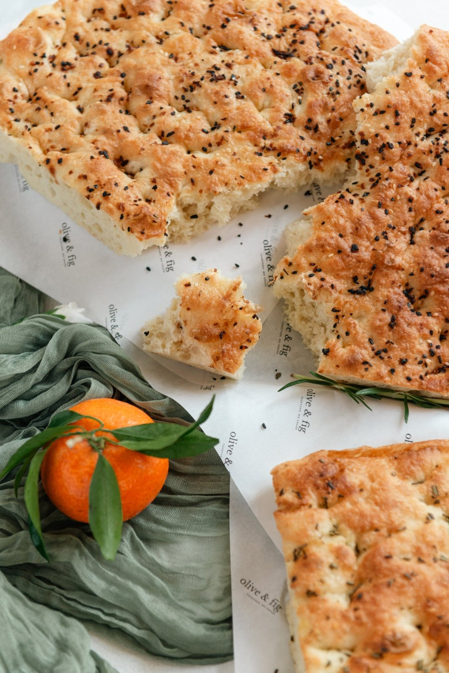 Rosemary Focaccia - Olive & Fig