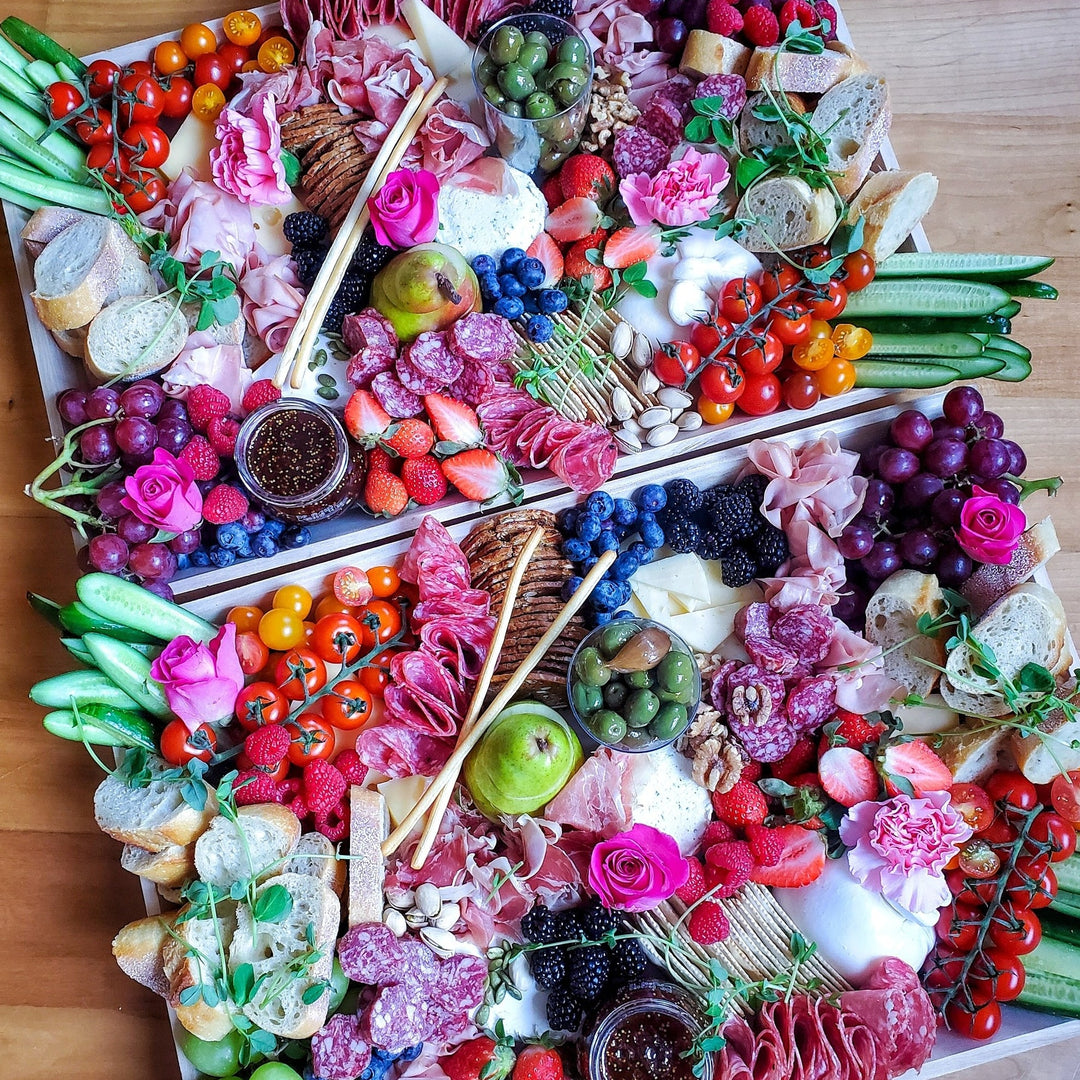 beautiful charcuterie board from local Toronto charcuterie business offering delivery