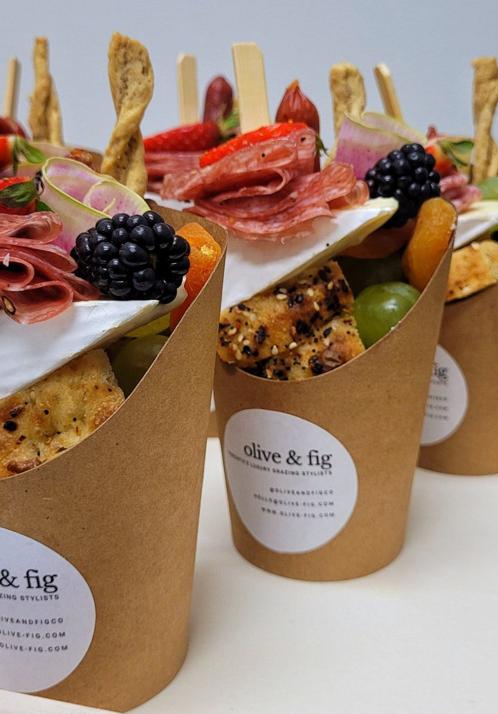 Charcuterie Cups Toronto Catering Delivery - Olive & Fig
